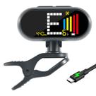Afinador de guitarra Clip-On EX Professional Recarregável com LCD