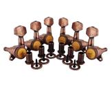 Afinadores de bloqueio de guitarra Guyker 1:18 Lock String Antique Bronze