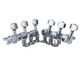 Afinadores de bloqueio de guitarra Guyker 1:18 Lock String Chrome 6L