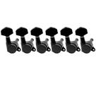 Afinadores de bloqueio de guitarra Musiclily Pro 6 em linha para Strat Black