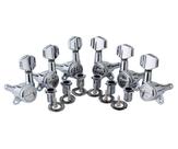 Afinadores de travamento de guitarra Guyker 1:18 Lock String Chrome 6 unidades