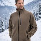 .Agasalho Fleece Masculino Térmico Light Trekking Marron Claro