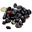 Ágata Preta Rolado Pedra Natural Comum Tamanho Médio 200g