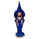Agatha (feiticeira do Amor) Bruxinha de Resina Azul Loira