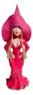 Agatha (feiticeira do Amor) Bruxinha de Resina Pink Loira