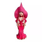 Agatha (feiticeira do Amor) Bruxinha de Resina Pink Loira