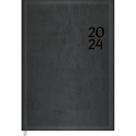 Agenda 2025 Executivo Torino Preto Diária Costurada Capa material sintético M5 (13,4 X 19,2cm) 176 Folhas Tilibra Ref: 129143