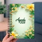 Agenda 2026 Coleção Floral 1 Dia Por Página Borboletas