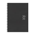 Agenda 2026 Redoma Espiral Diária Mônaco Preta 170x240mm