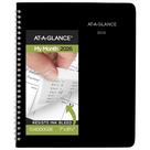 Agenda AT-A-GLANCE 2026 mensal 18x22 cm DayMinder preta