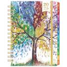 Agenda Coboll 2025 semanal e mensal de 6,4 x 8,5 cm com fecho