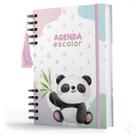 Agenda Creche Infantil Capa Dura Cuidado Diário Menina Panda