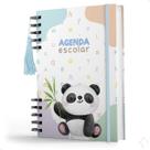 Agenda Creche Infantil Capa Dura Cuidado Diário Menino Panda