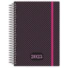Agenda Datada 2025 Média Dots Espiral Sortida - Confetti