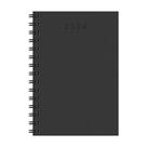 Agenda Diária 320 Folhas Espiral Cristal Preta - Redoma