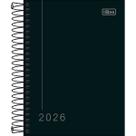 Agenda Diária Espiral Pepper Preta M4 2026 - Tilibra