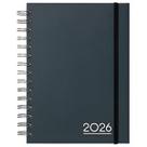 Agenda Espiral 2026 Masculina Unissex Preta Social Win Paper 320 Páginas 11x15cm Pequena