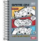 Agenda espiral diária 11,7 x 16,4 cm d+ masculina 2024