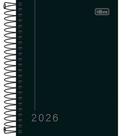 Agenda Espiral Diária 11,7 x 16,4 cm Pepper Preta 2026