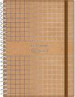 Agenda espiral free planner permanente cd 242x150mm 192pgs kraft gold jandaia