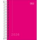 Agenda Espiral Tilibra Pepper Rosa 2026 Espiral 11,7x16,4 Cm