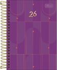 Agenda Executiva Espiral Diária 129 x 187 cm Spot 2026 Tlibra 9366 Cor:Roxa