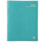 Agenda mensal Frasukis 2025 de janeiro a dezembro, 23 x 28 cm, couro