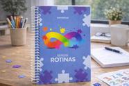 Agenda Minhas Rotinas 176 Folhas Controle Diário Escolar