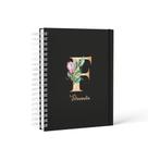 Agenda Permanente - Alfabeto Floral - Tamanho A5 com Capa Dura