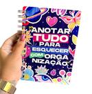Agenda Personalizada 20x14,5cm Anual 2025 Anotar Tudo Para Esquecer com Organização
