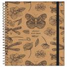 Agenda planejamento espiral 175x242mm cd 160pgs kraft black fsc jandaia 74729 24