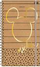 Agenda planejamento espiral 175x242mm cd 160pgs mickey e minnie arts kraft fsc jandaia 74731 24