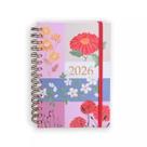 Agenda planner 2026 ana luiza diária média espiral rosa