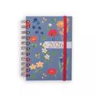 Agenda planner 2026 ana luiza diária pequena espiral duplo garden azul