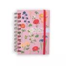Agenda planner 2026 ana luiza diária pequena espiral rosa
