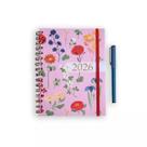 Agenda planner 2026 ana luiza semanal média espiral rosa