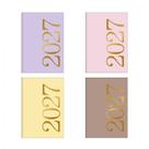 Agenda planner grampeado mensal Vanilla 140x200mm 2027 - Tilibra