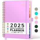 Agenda Rettacy 2025 - Semanal e Mensal - 21,6 x 27,9 cm - Roxa