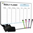 Agenda semanal magnética Quick Canary White 43x30cm 2025