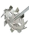 Agitador Ara S com 100mm, haste de 350mm, em aço inox 304L