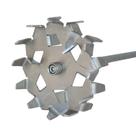Agitador Defloculador com 100mm, haste de 350mm, em aço inox 304L
