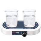 Agitador magnético LVDALAB Dual de 2 posições 2x500mL com barras de agitação