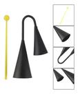 Agogo Duplo 18 Cm Com Baqueta Preto