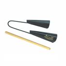 Agogô Duplo Grande Preto Torelli To019 Com Baqueta