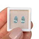 Água Marinha Azul Gota Par 1,54ct