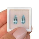 Água Marinha Azul Gota Par 1,88ct (1)