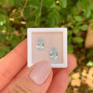 Água Marinha Azul Gota Par 2,46ct