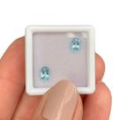 Água Marinha Oval Par 0,95ct Água Marinha Oval Par 0,95ct
