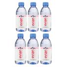 Água mineral evian sem gás pet pack c/6unid 330ml