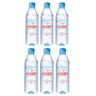 Água mineral evian sem gás pet pack c/6unid 500ml